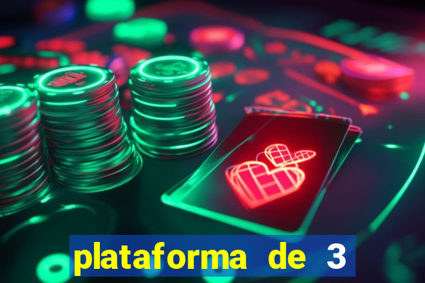 plataforma de 3 reais jogo